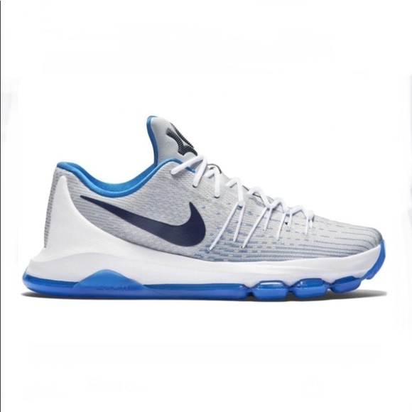 Nike KD 8 Photo Blue Sneakers size 9.5 - Picture 1 of 8